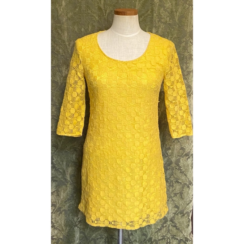 Vintage yellow mini dress